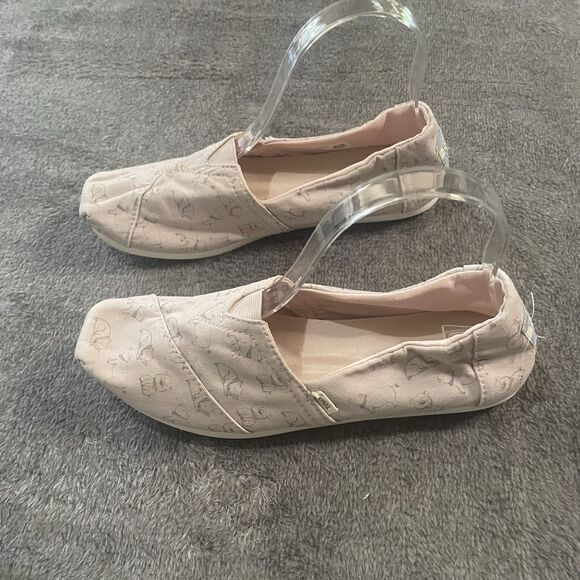 TOMS Shoes Women's Size 8 Pink Little Piggies Classic Alpargata Flat Loafers Pig - Picture 5 of 10